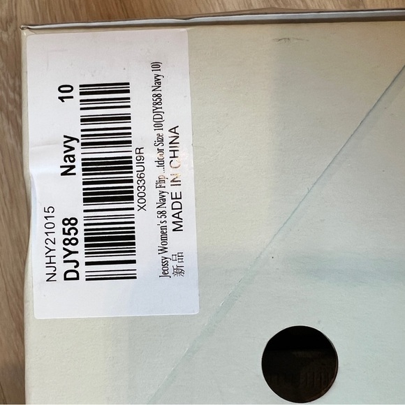 NWT Navy Jeossy sandals size 10 - Picture 3 of 8